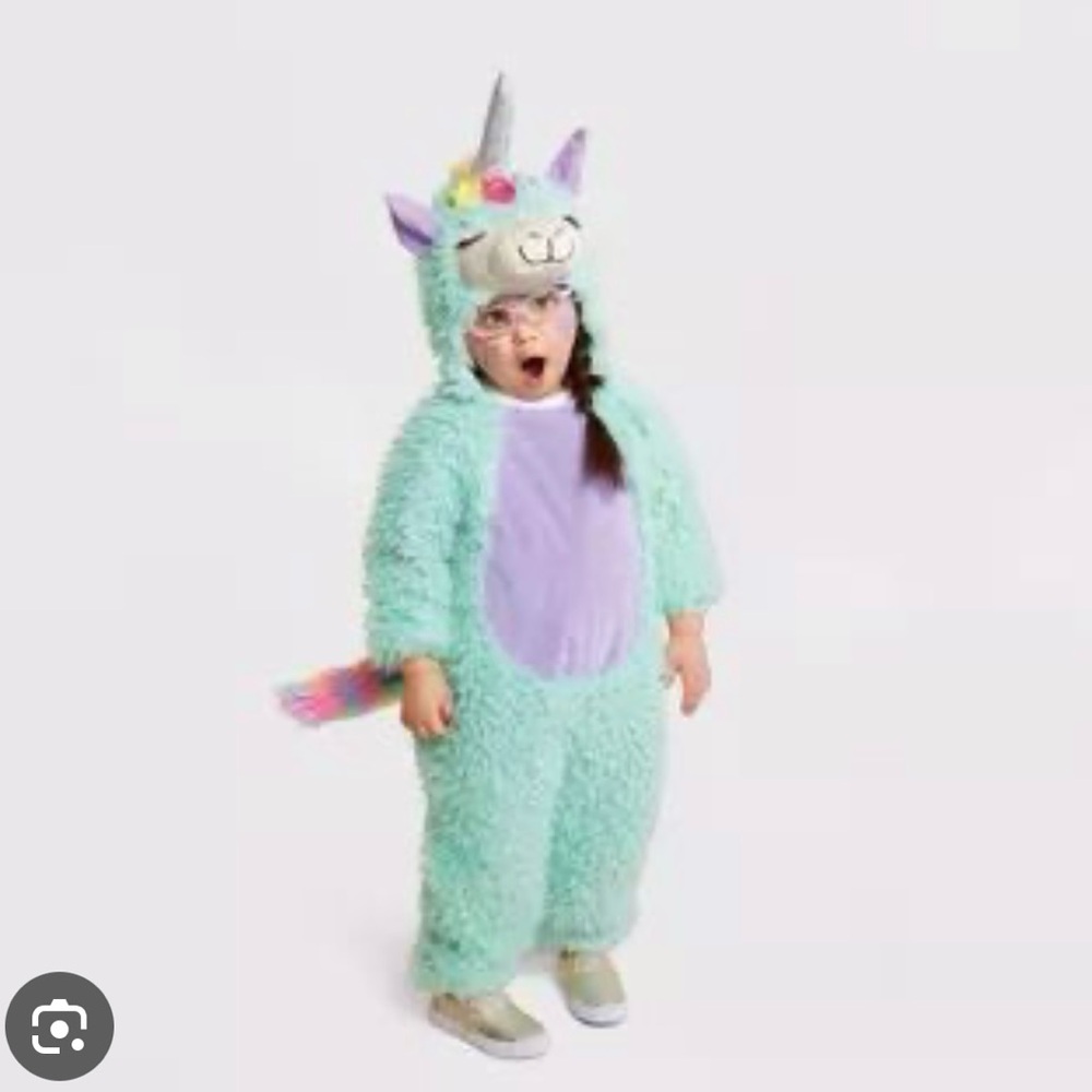 Target Hyde & Eek Unicorn Llama Costume 4T-5T